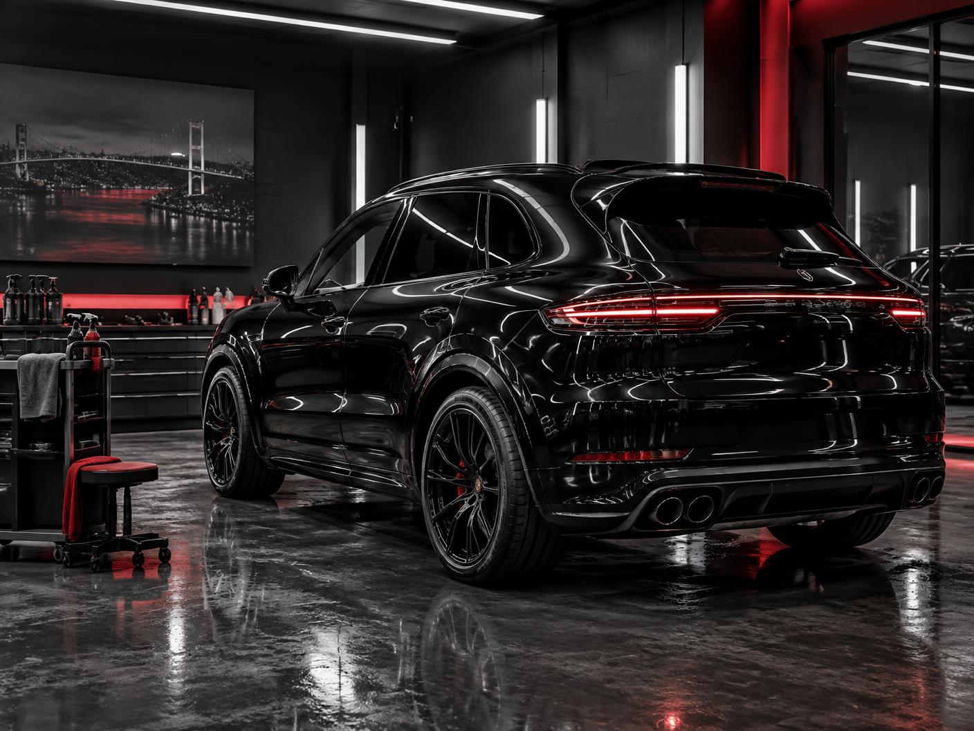 Profesyonel dış detailing sonrası araç