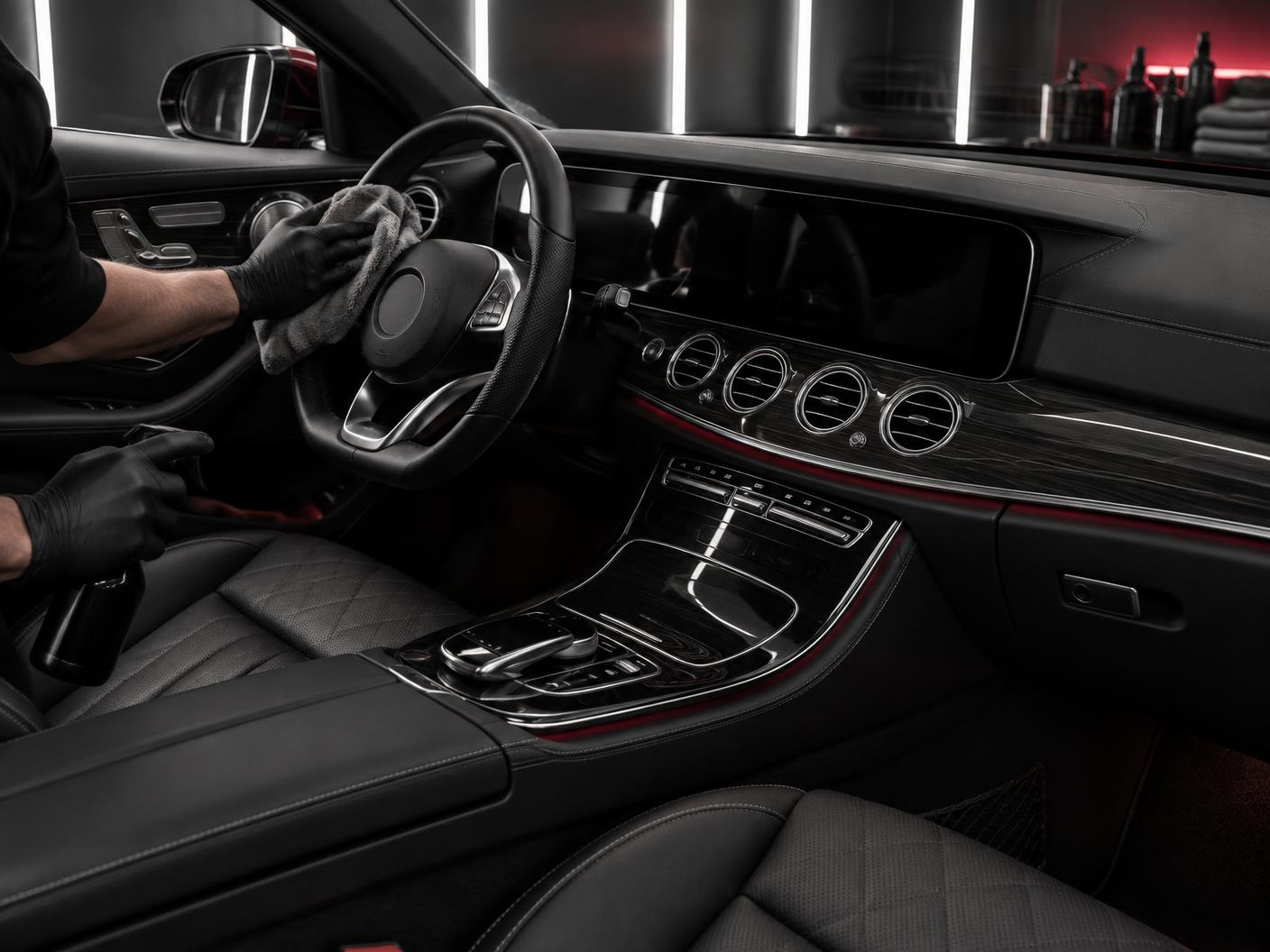 Profesyonel iç detailing uygulaması